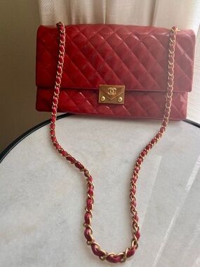 Cherry Red Vintage Chanel handbag